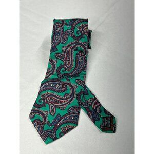 Leonardo Strelli‎ Mens 100% Silk Paisley Necktie Made In Italy